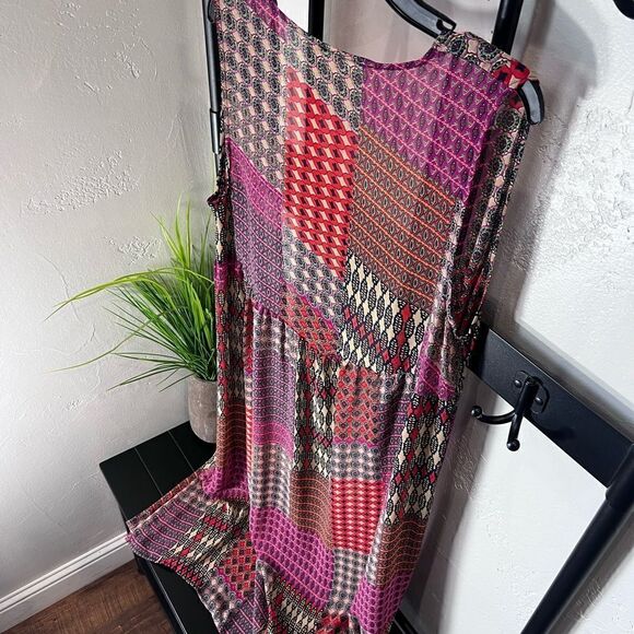 Anthropology sans souci bohemian cardigan duster sheer size large - Picture 6 of 10